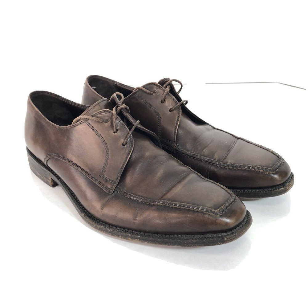 Allen Edmonds Size 9D Cerreto Seven, Brown Leather, Square Toe